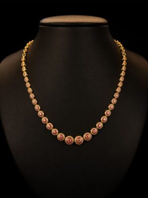 Women's Alloy Traditional Gold Necklace