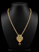 Heart Pendant Necklace, Gold
