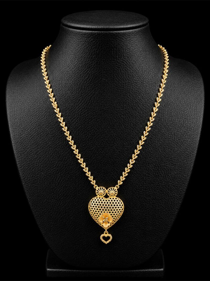 Heart Pendant Necklace, Gold