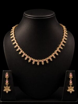 Women's Alloy Necklace Set - Pink