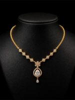 W-JW-TA-40-02-f Women's Alloy Party Wear Gold Necklace