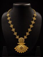 W-JW-TA-46-14-F Women's Alloy Temple Pendant Necklace Gold