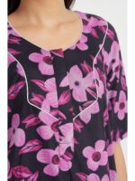W-NY-457-05-PK-4XL_detail Women’s Cotton Plus-Size Zip Nighty - Pink