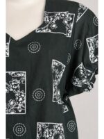W-NY-462-17-GR-3XL_detail Women's Plus Size Cotton Frock Nighty - Green