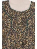 W-NY-483-02-BR-4XL_detail Women’s Cotton Plus-Size Zip Nighty - Brown