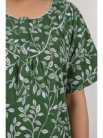 W-NY-483-07-GR-4XL_detail Women’s Cotton Plus-Size Zip Nighty -Green