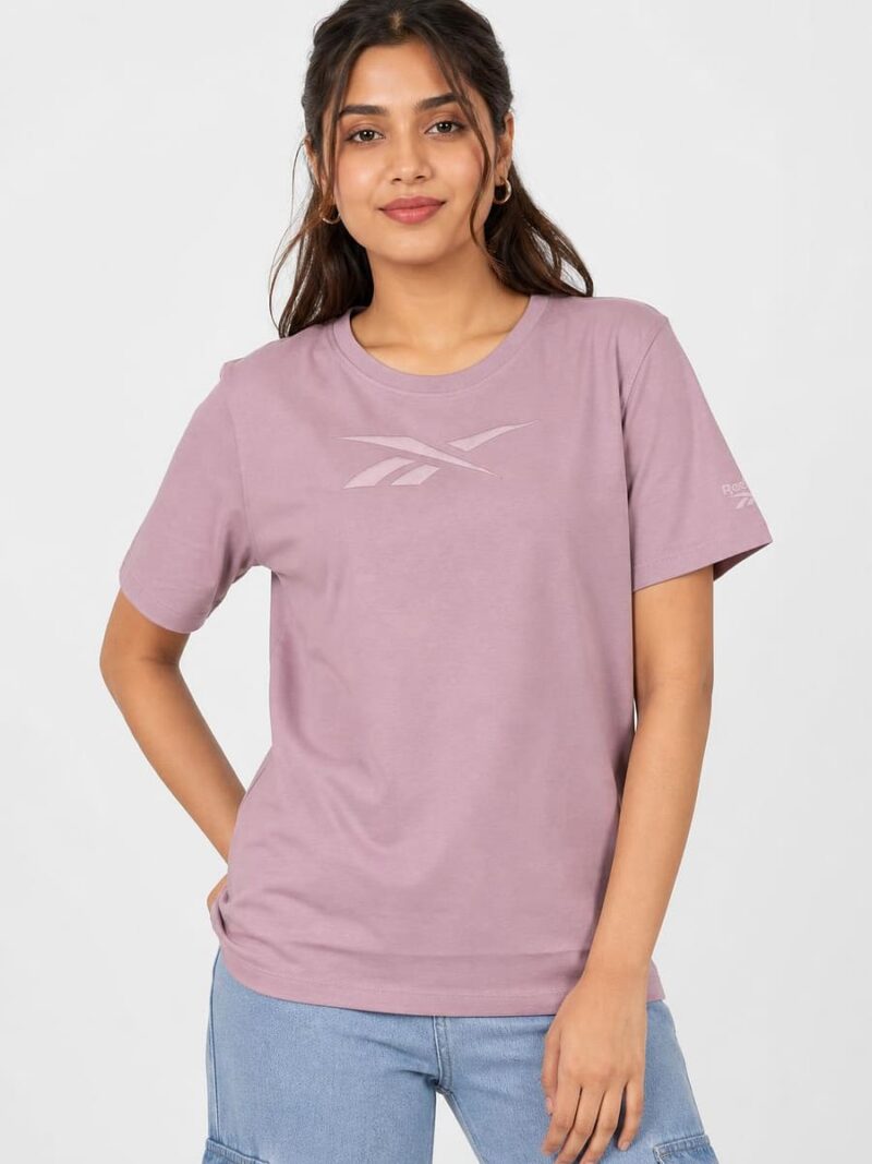 W-TS-470-01-TC-L_front Women's Cotton Regular Crew Neck T-Shirt - Terracotta