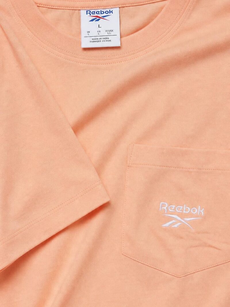 Women's Cotton Pocket T-Shirt - Peach