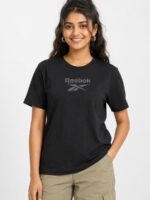 W-TS-478-01-BK-XL_front Women's Cotton Regular T-Shirt - Black