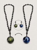WJ-WP-CH02-BK-07 (1) Unisex Metal Temple Chain - Black