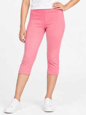Girls' Cotton Capri Pants - Pink
