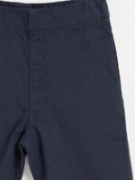 K-PN-482-01-NB-5Y_detail Girls' Cotton Capri Pants - Navy Blue
