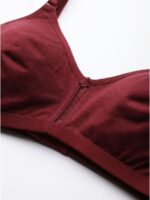 W-BR-556-01-MR-L_detail Women's Cotton Non-Padded Bra – Maroon