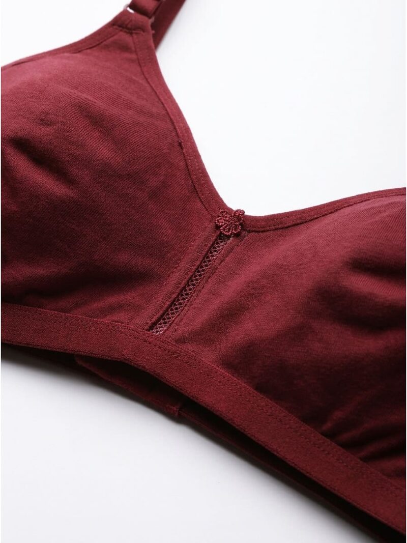 Women's Cotton Non-Padded Bra – Maroon