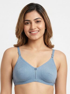 Women's Cotton Non-Padded Bra – Grey
