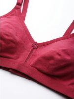 Women's Cotton Non-Padded Bra – Raspberry
