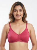 Women's Cotton Non-Padded Bra – Raspberry