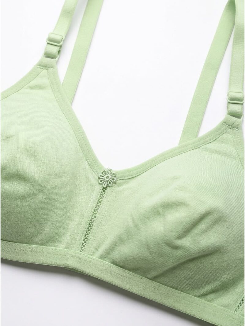 Women's Cotton Non-Padded Bra – Mint Green