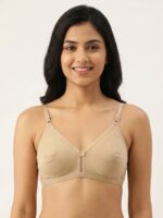W-BR-557-02-CRM-XXL_front Women's Cotton Non-Padded Bra – Cream