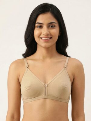 Women's Cotton Non-Padded Bra – Cream