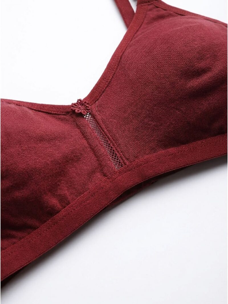 Women's Cotton Non-Padded Bra – Maroon