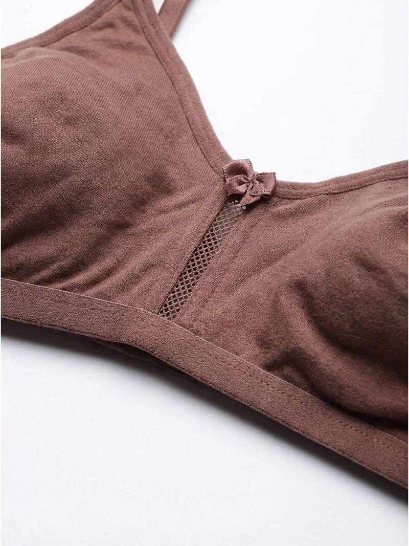 Women's Cotton Non-Padded Bra – Plum