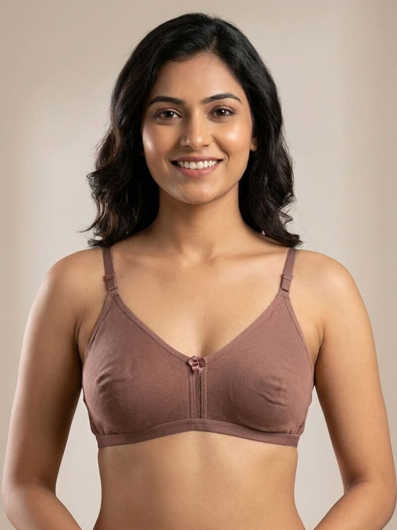 W-BR-557-04-PL-XXL_front Women's Cotton Non-Padded Bra – Plum