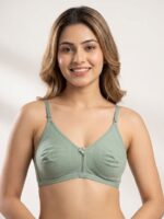 W-BR-557-05-SG-XXL_front Women's Cotton Non-Padded Bra – Seafoam Green