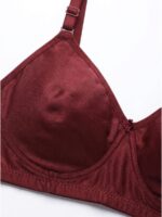 W-BR-558-03-MR-M_detail Women's Cotton Non-Padded Bra – Maroon
