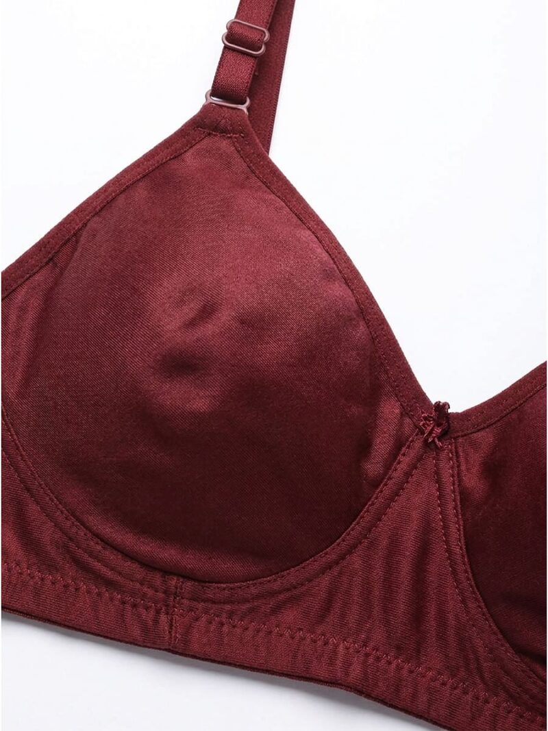Women's Cotton Non-Padded Bra – Maroon