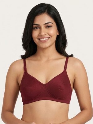 Women's Cotton Non-Padded Bra – Maroon
