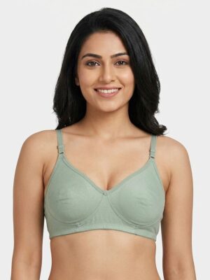 Women's Cotton Non-Padded Bra – Seafoam Green