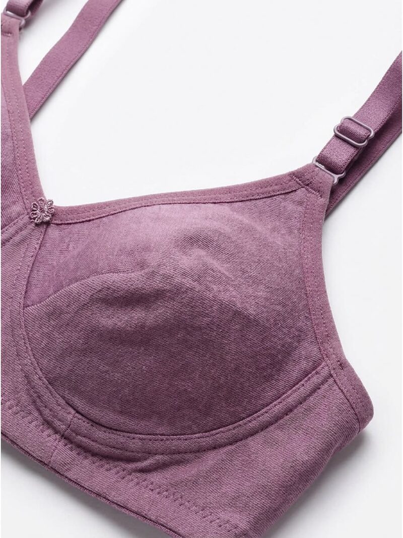Women's Cotton Non-Padded Bra – Plum