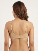 W-BR-560-02-CRM-L_back Women's Cotton Non-Padded Lace Bra, Cream