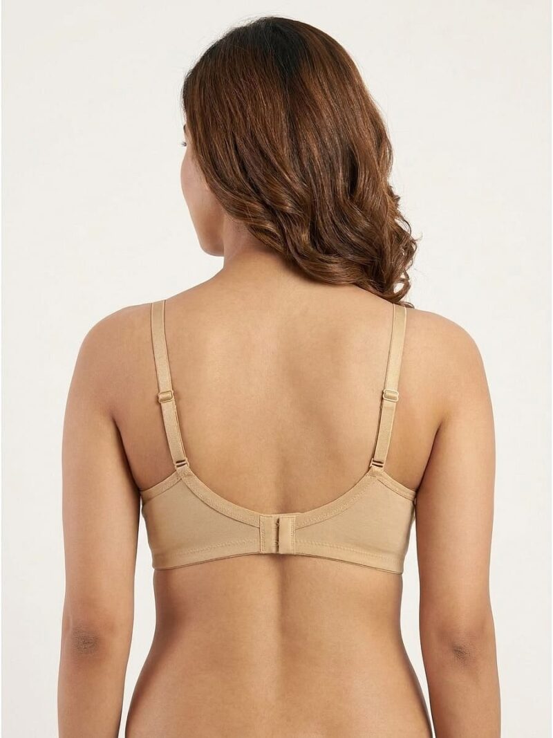 Women's Cotton Non-Padded Lace Bra, Cream