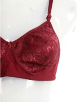 W-BR-563-02-MR-XL_detail Women's Cotton Non-Padded Lace Bra, Seafoam Green