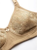 W-BR-563-03-CRM-XL_detail Women's Cotton Non-Padded Lace Bra, Cream
