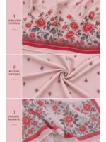 W-DM-502-03-PC-b. Women's Pure Cotton Unstitched Dress Material - Peach