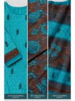 W-DM-554-04-GR_detail Women’s Polyester Crepe Unstitched Dress Material – Green