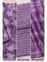 Women’s Polyester Crepe Unstitched Dress Material – Violet