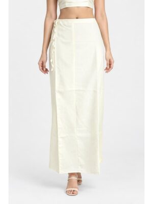 Cotton Petticoat / In-Skirt ,Overlocked 8 Part -Ivory