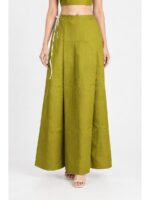 Cotton Petticoat / In-Skirt ,Overlocked 8 Part - Olive Green