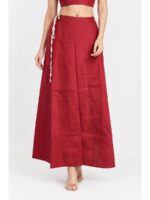 Cotton Petticoat / In-Skirt ,Overlocked 8 Part - Maroon