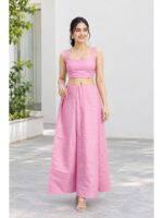 W-IS-519-09-PK-105_detail Cotton Petticoat / In-Skirt ,Overlocked 8 Part - Pink