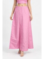 W-IS-519-09-PK-105_front Cotton Petticoat / In-Skirt ,Overlocked 8 Part - Pink