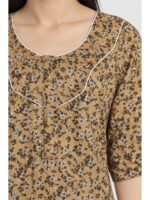 W-NY-483-22-CRM-4XL_detail Women’s Cotton Plus-Size Zip Nighty - Cream