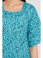 W-NY-483-23-SB-4XL_detail Women’s Cotton Plus-Size Zip Nighty - Sky Blue