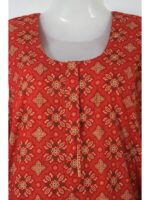 W-NY-486-03-RD-XXL-f._detail Women's Ajrakh Cotton Maxi Nighty - Red