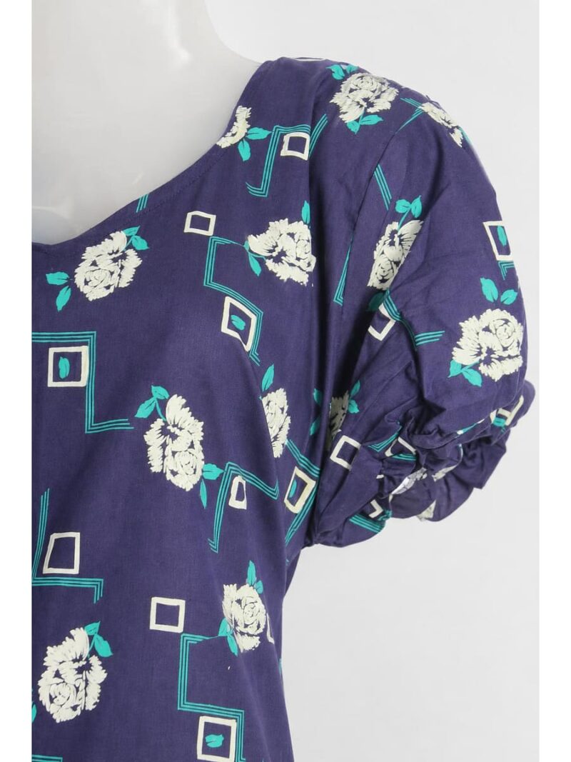Women's Cotton Frock Nighty - Violet