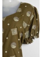 W-NY-498-09-OG-XXL_detail Women's Cotton Frock Nighty - Olive Green